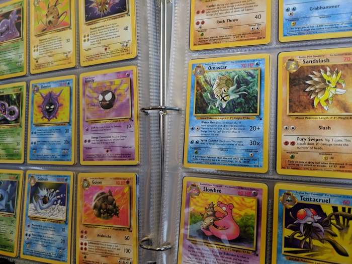 Sandlash, Omastar, Cloyster pokemon TCG cards